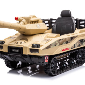 Tanculet electric pentru copii Kinderauto Commander 110W 12V 12Ah, color Army Bej
