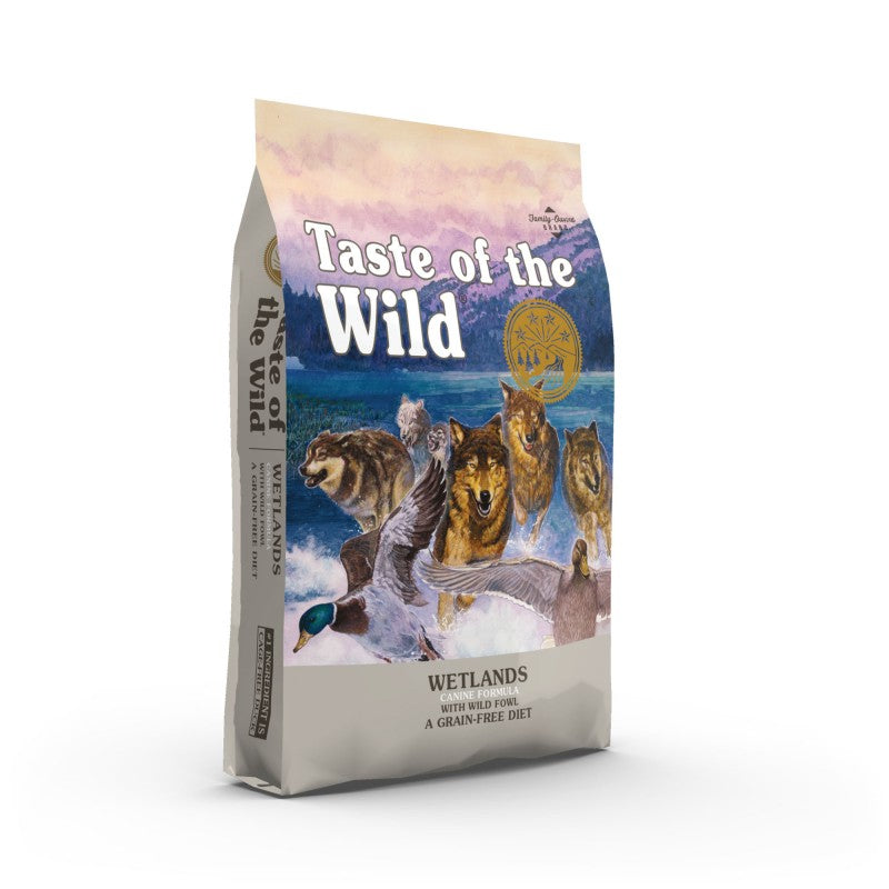 TASTE OF THE WILD Wetlands, Rață, hrană uscată fără cereale câini 12.2kg