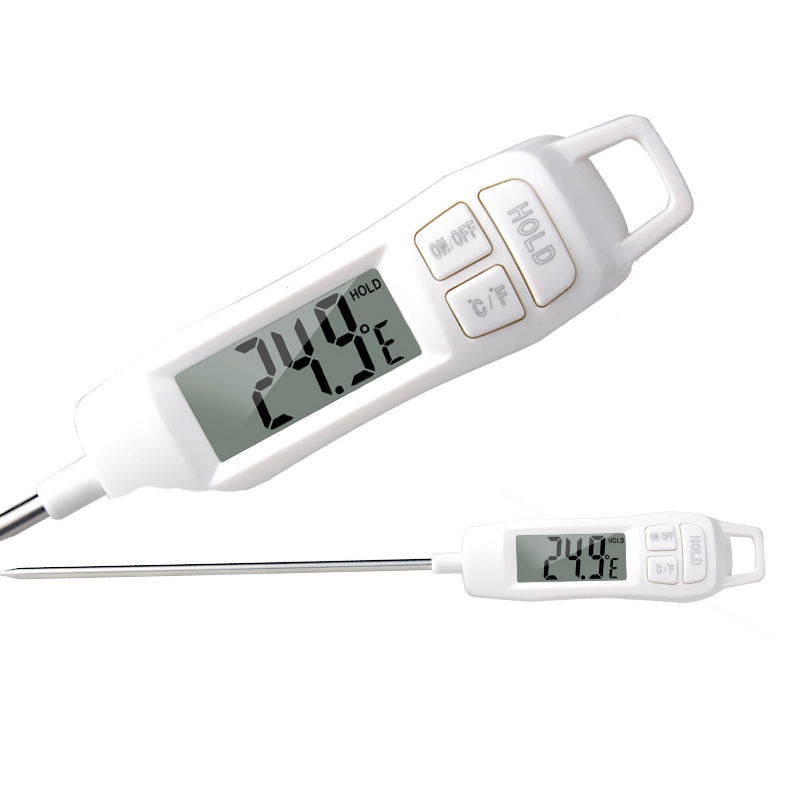 Termometru cu sonda penetranta Katter KR40, pentru bucatarie, alb, 14 cm