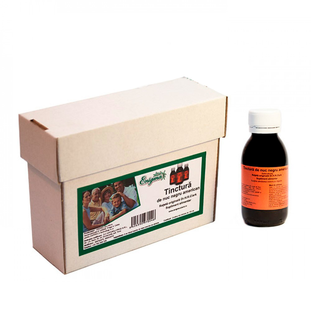 Tinctura din Coaja de Nuc Negru American – cutie cu 3x100 ml - Image 2