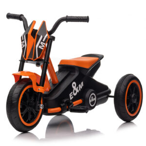 Tricicleta cu pedale, pentru copii 2-4 ani, Kinderauto G301, culoare portocalie