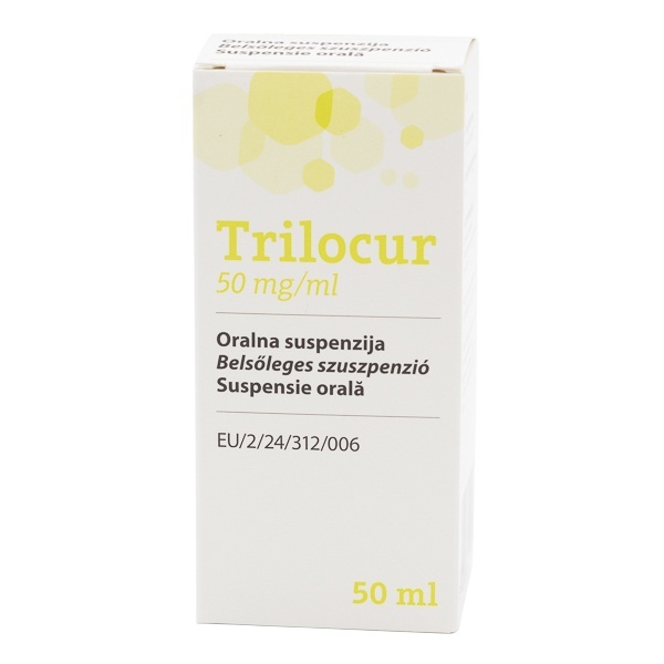 Trilocur 50mg/ml, suspensie orala caini, 50ml