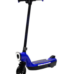 Trotineta electrica pentru copii Kinderauto BJKL168, 45W, 12V 7Ah, lumini ambientale, roti moi, albastra