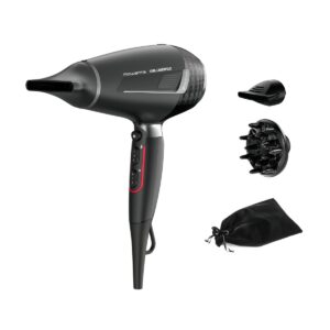 Uscător de păr Rowenta x Karl Lagerfeld Pro Stylist CV888LF0  2200W  Tehnologia Rowenta Air-to-Care  invelis Keratin&Glow  3 accesorii  jet de aer r