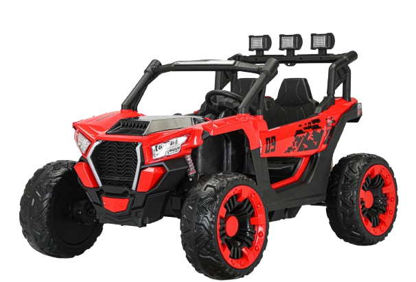 UTV electric 4x4, pentru 2 copii, Kinderauto RZR2000, 180W, 12V, echipare PREMIUM, rosu