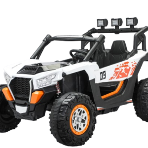 UTV electric 4×4, pentru 2 copii, Kinderauto RZR2000, 180W, 12V, echipare PREMIUM, alb