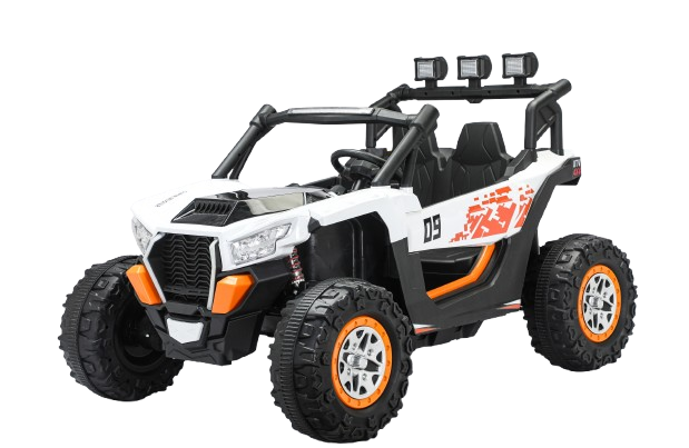 UTV electric 4x4, pentru 2 copii, Kinderauto RZR2000, 180W, 12V, echipare PREMIUM, alb