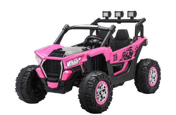 UTV electric 4x4, pentru 2 copii, Kinderauto RZR2000, 180W, 12V, echipare PREMIUM, roz
