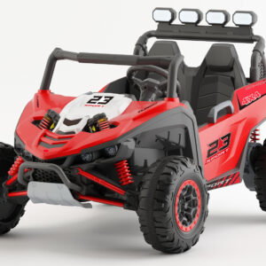 UTV electric pentru copii, Kinderauto Arrow Dune-Buggy, 220W, 12V, roti EVA, premium, 2 locuri, rosu