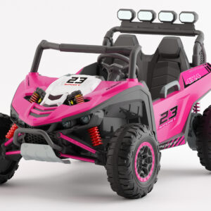 UTV electric pentru copii, Kinderauto Arrow Dune-Buggy, 220W, 12V, roti EVA, 2 locuri, premium, roz