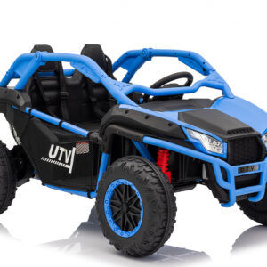 UTV electric copii, Kinderauto Dune-Buggy SPORT, 2 scaune individuale, putere 800W, 24V, echipat premium, albastru