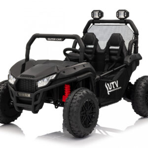 UTV electric pentru copii cu 2 locuri, Kinderauto Dune-Buggy V2, 800W, 24V 10Ah, premium, negru