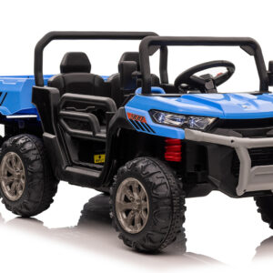 UTV electric pentru 2 copii Kinderauto Farm Tractor 6×6 180W 12V PREMIUM, culoare Albastra
