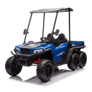 UTV electric pentru 2 copii Kinderauto Gladiator 180W 12V PREMIUM, culoare albastra
