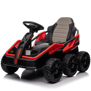 UTV electric pentru 2 copii Kinderauto MoonRider 6×6 300W 24V premium, rosu