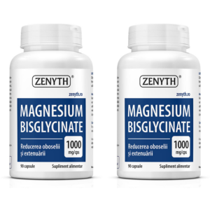 Pachet Magnesium Bisglycinate (Magneziu Bisglicinat) 90cps + 90cps