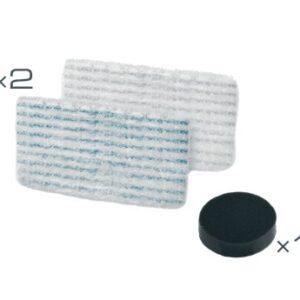 Kit Rowenta ZR005804 cu 2 mopuri si filtru de spuma  compatibil cu gama de aspiratoare cu abur Rowenta Clean & Steam  seriile RY85xx  RY75xx si RY77xx
