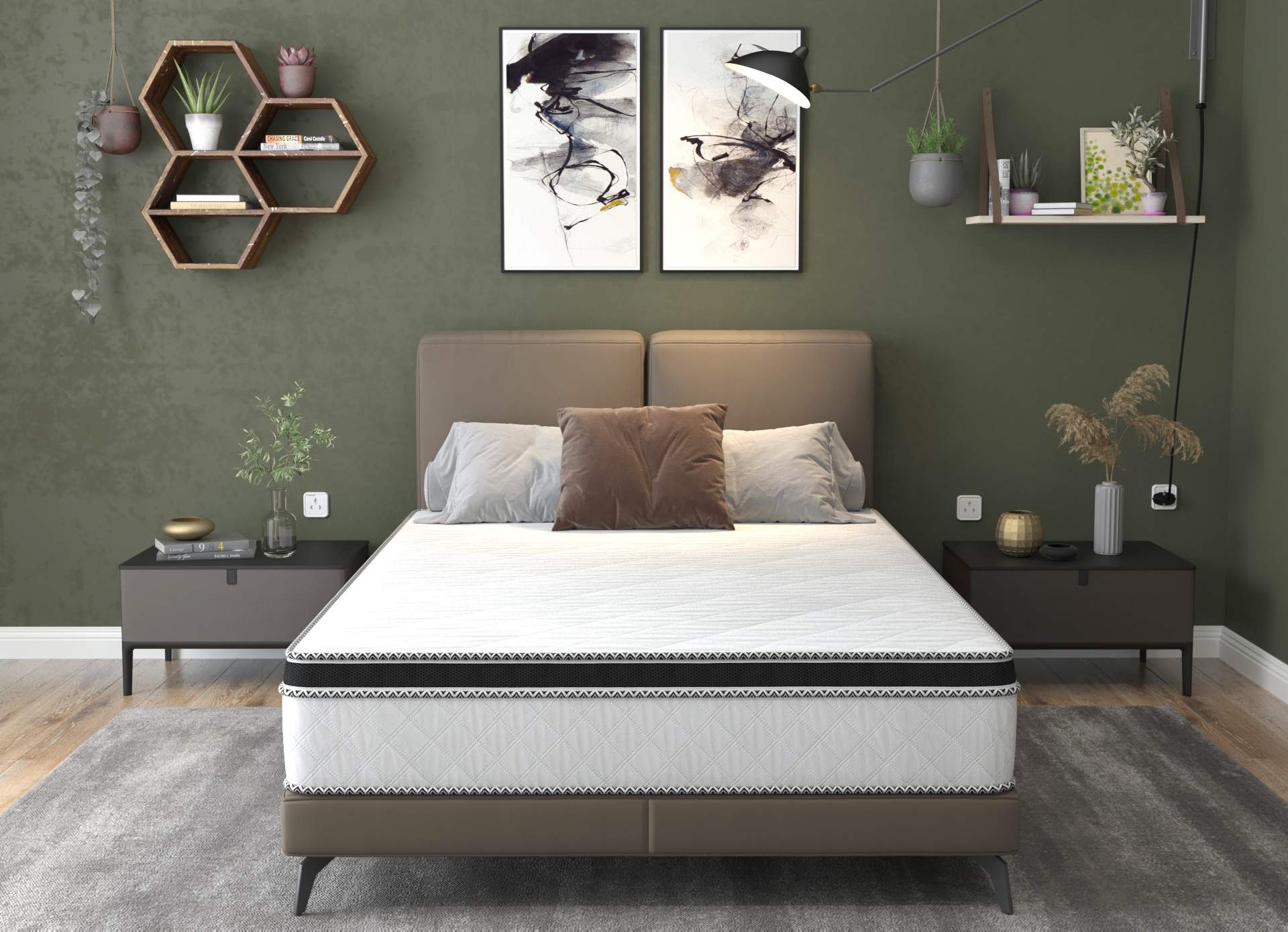 Saltea cu arcuri SomnART FERMO 140x200, înălțime 30 cm, superortopedica, husă matlasată, duritate ferma - Image 3