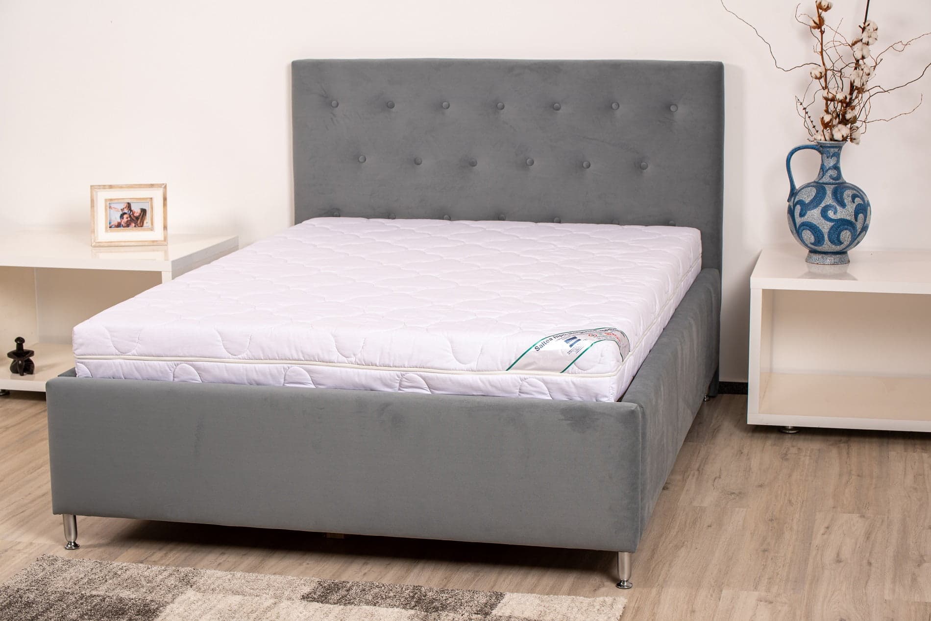 Pachet 1 Saltea hipoalergica SomnART 180x200x16 cm + Protectie matlasata pentru saltea + 2 perne 50x70 - Image 2