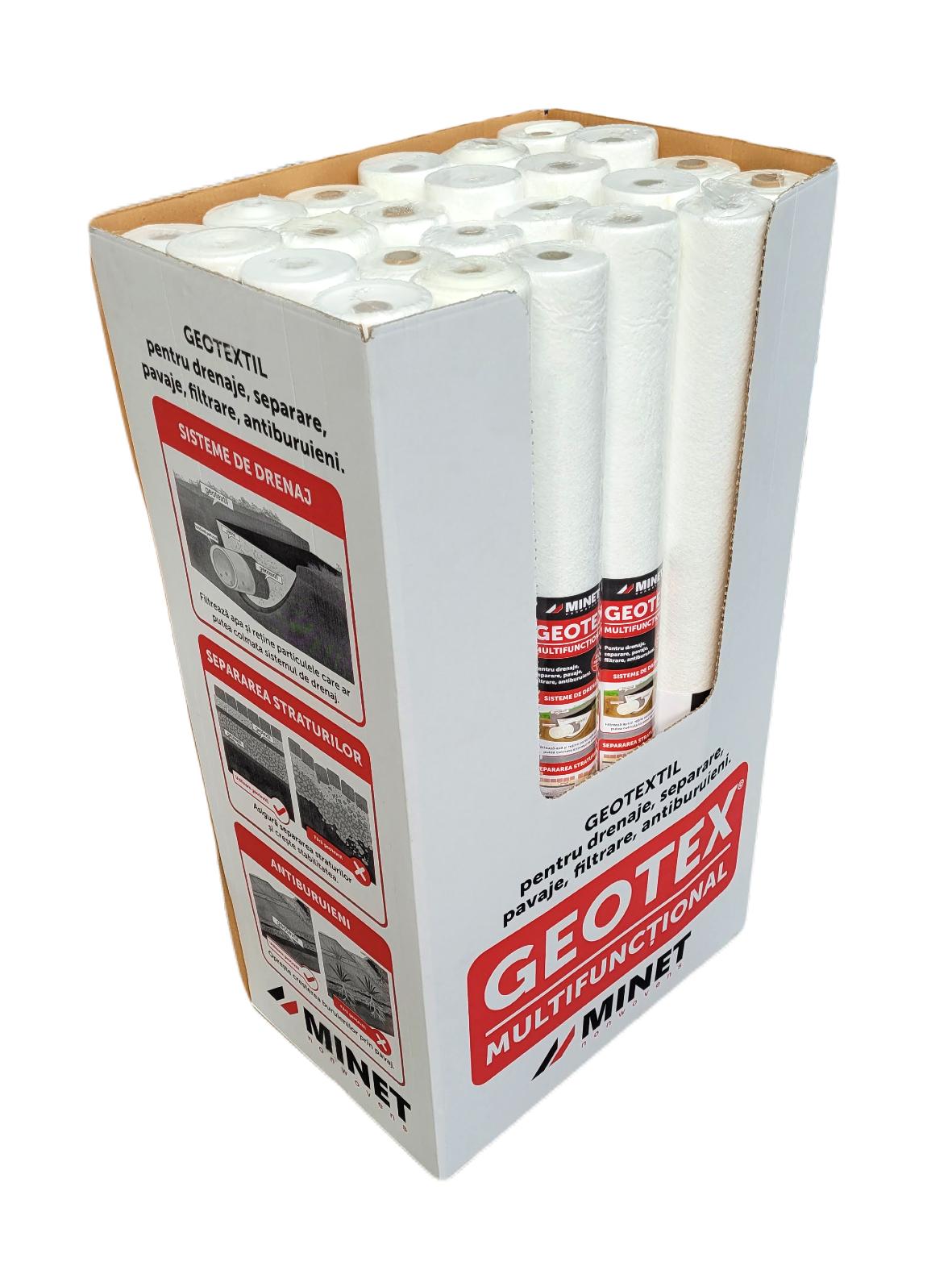 Pachet 96 x Folie membrana geotextil Geotex multifunctional, 100gr/mp, latime 1 m, lungime 12m/rola, suprafata 12mp/rola, suprafata totala 1152 mp - Image 10