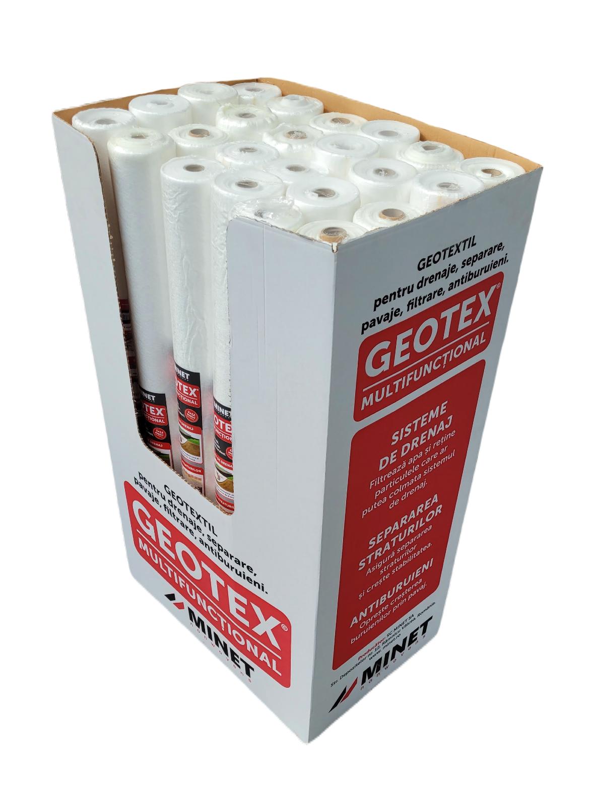 Pachet 96 x Folie membrana geotextil Geotex multifunctional, 100gr/mp, latime 1 m, lungime 12m/rola, suprafata 12mp/rola, suprafata totala 1152 mp - Image 11
