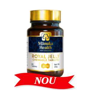 Lăptișor de matcă Manuka Health – 60 tablete masticabile – 30g – Default Title