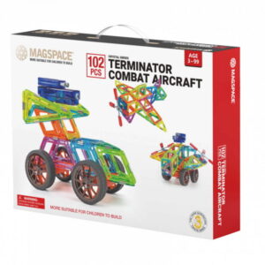 Set magnetic 102 pcs Magspace – Terminator Aircraft