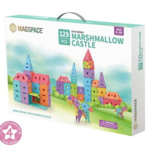 Set magnetic 129 pcs Magspace – Marshmallow Castle