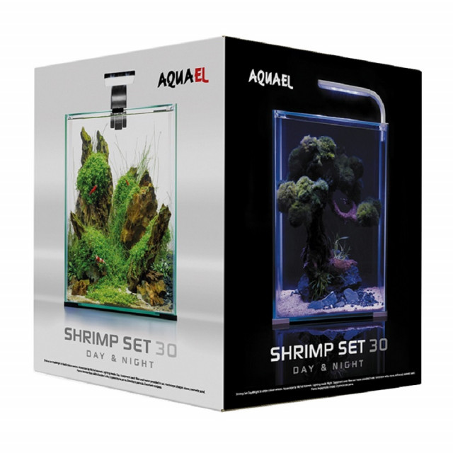 Aquael Acvariu Shrimp Smart Day & Night 20 L Negru