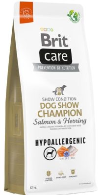 Brit Care Dog Hypoallergenic Dog Show Champion somon si hering – brit,12-kg