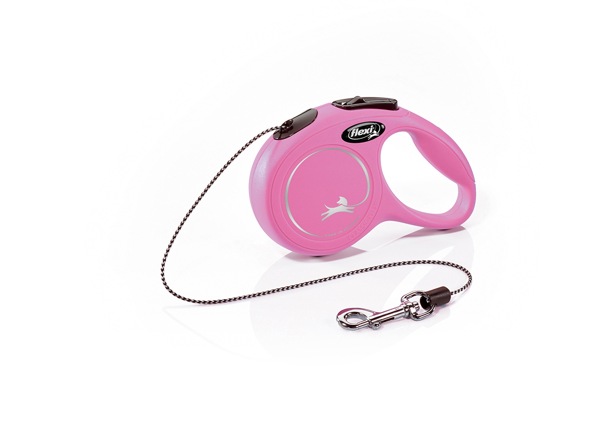 Flexi Lesa New Classic Cord XS 3 m Roz