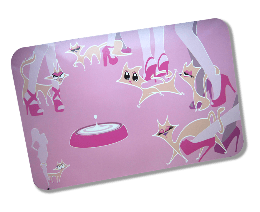 Pad Castron Pisici Glamour Pink 43×28 cm 8045