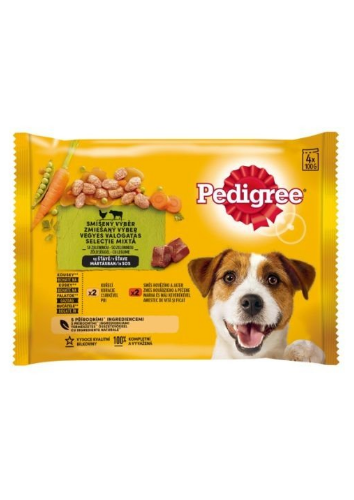 Pedigree Plic Adult Pui in Sos 4×100 g