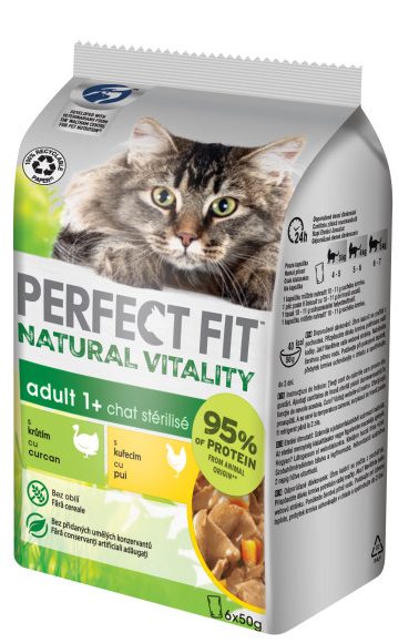 Perfect Fit Plic Cat Pui/Curcan 6×50 G
