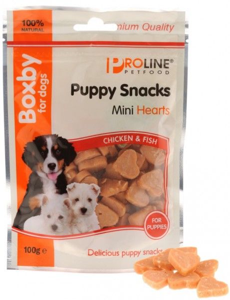 Proline Boxby Snacks Puppy Mini Hearts 100 g