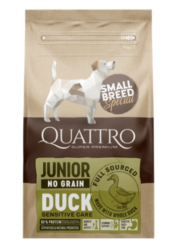 Quattro Dog Small Breed No Grain Junior 7 kg