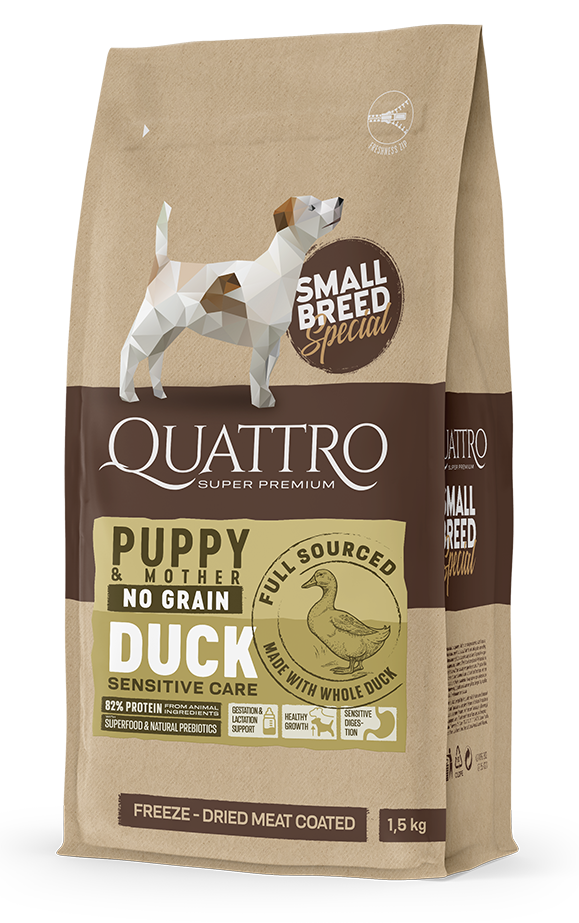 Quattro Dog Small Breed No Grain Puppy 7 kg