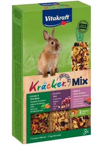 Vitakraft Baton Iepuri Trio Mix Sfecla/Nuci/Fructe De Padure 3 buc