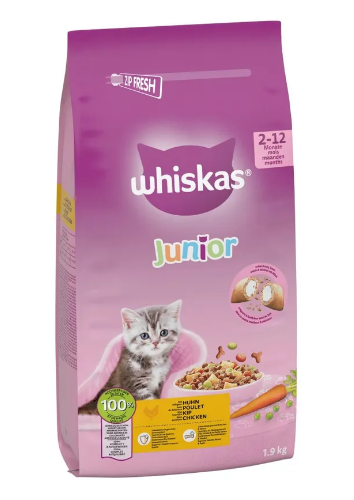 Whiskas Junior Pui – 14-kg,whiskas