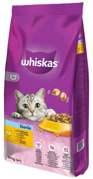 Whiskas Sterile Pui – 14-kg,whiskas
