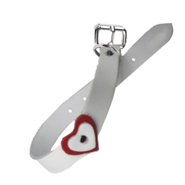 Zgarda Caine Streetside Inima 1.6/40 cm Alb Nr 1