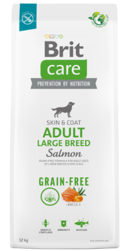 Brit Care Dog Grain-Free Adult Large Breed Somon – 3-kg