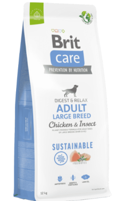 Brit Care Dog Sustainable Adult Large Breed Pui si Insecte – brit,1-kg