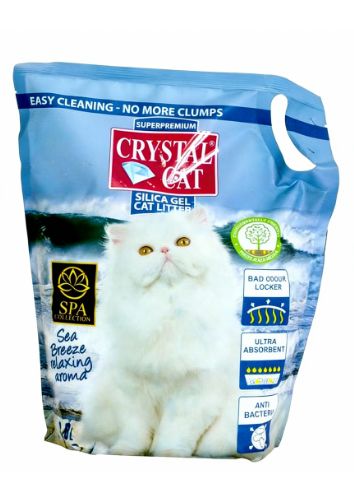 Crystal Cat Nisip Silicatic Sea Breeze 3,8 l