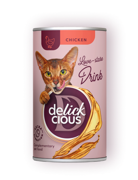 Delickcious Pisica Conserva Bautura cu Pui 140 G