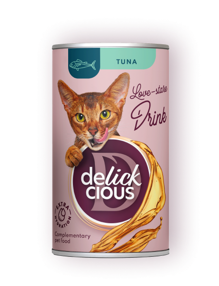 Delickcious Pisica Conserva Bautura cu Ton 140 G