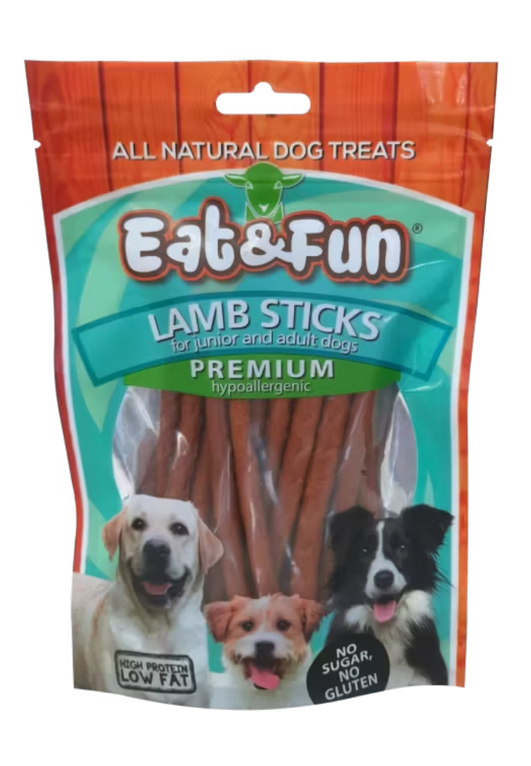 Eat&Fun Recompense Caini Lamb Sticks 100 g