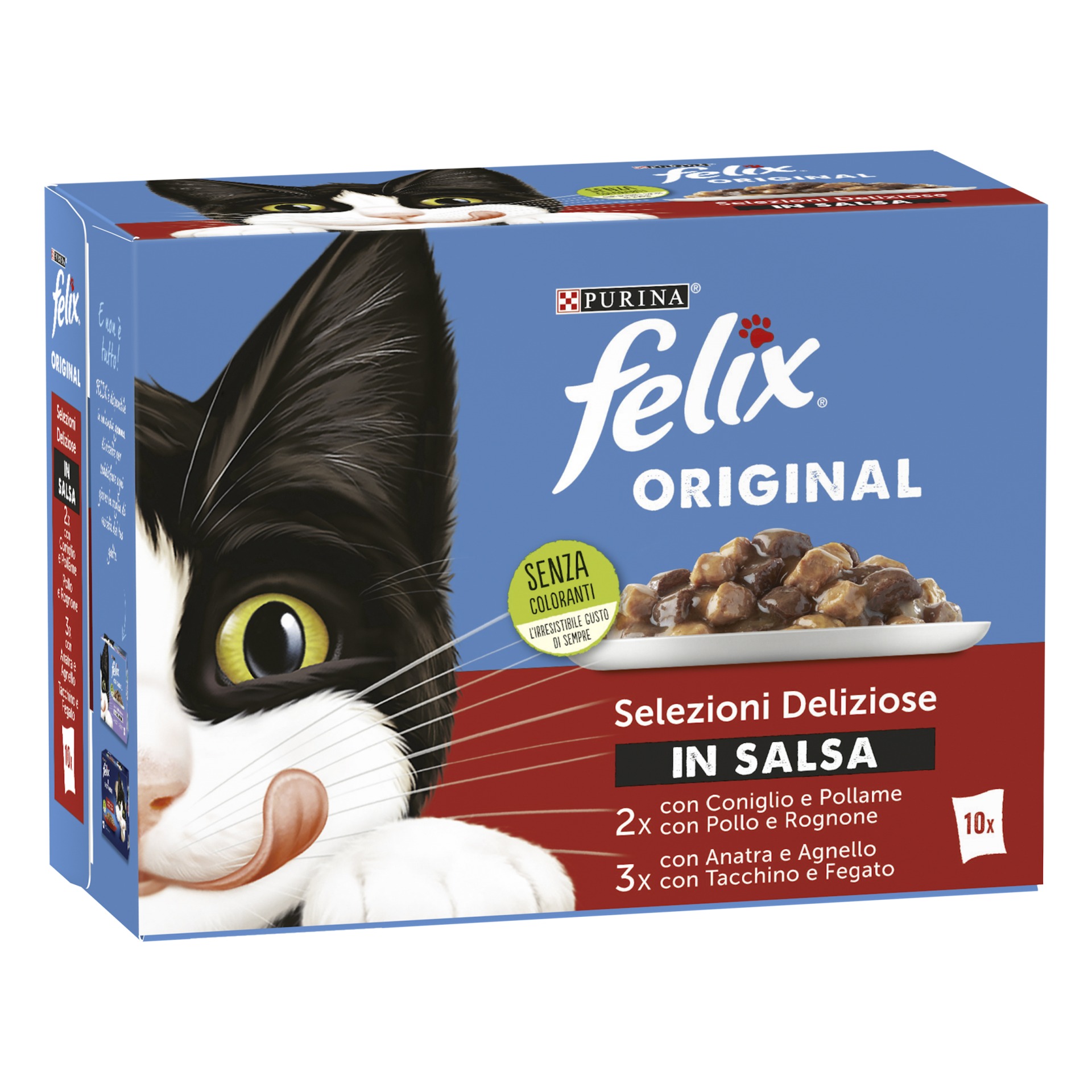 Felix Fantastic Original Plic Rata/Miel 10×85 g