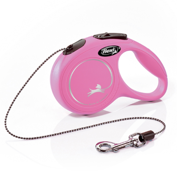 Flexi Lesa New Classic Cord S 8 m Roz