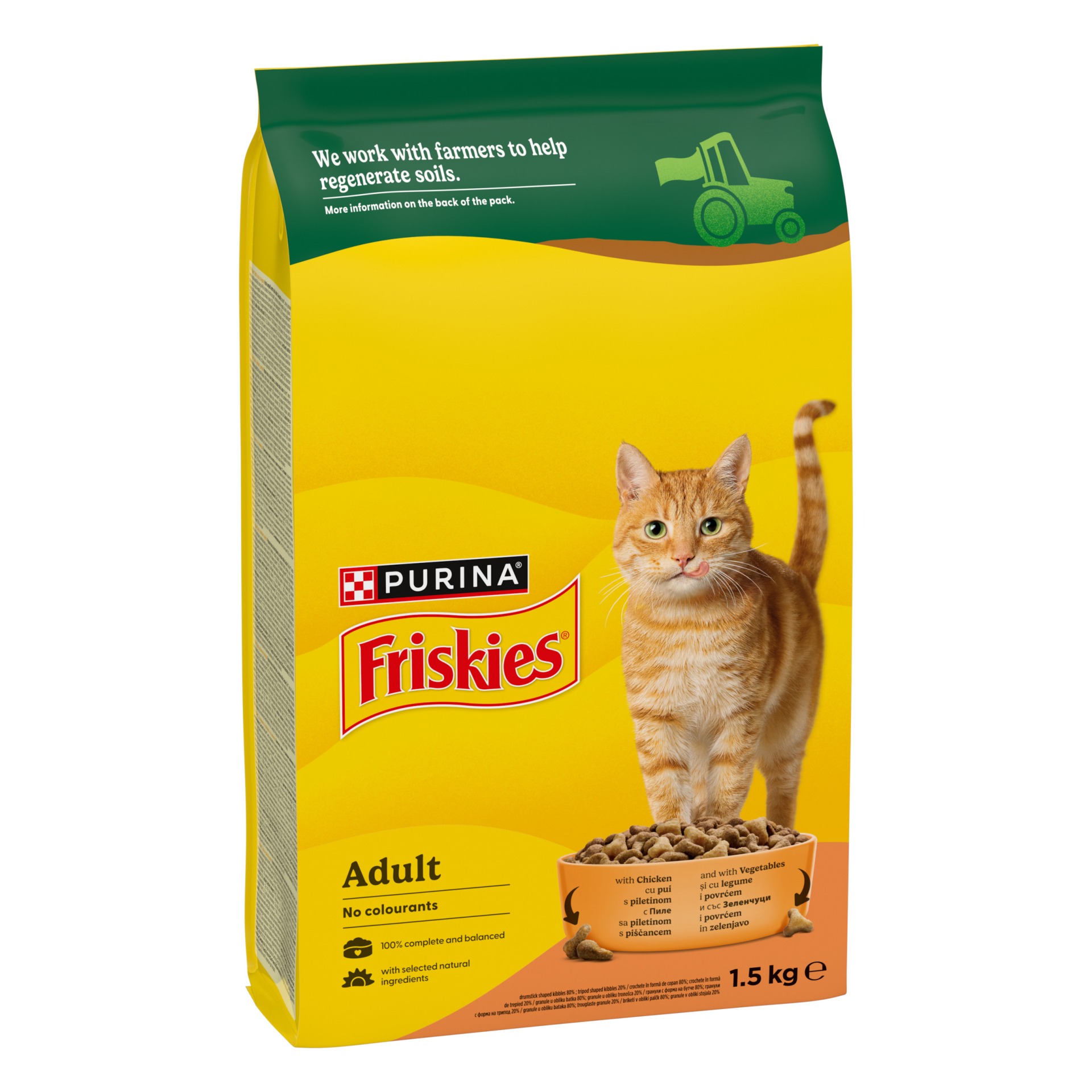 Friskies Cat Carne/Pui/Legume 1.5 kg
